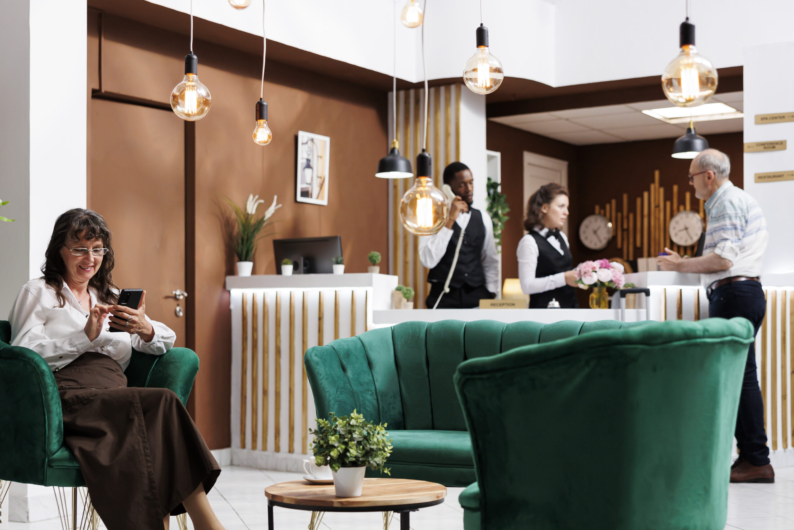 hotel check in with digital assistance